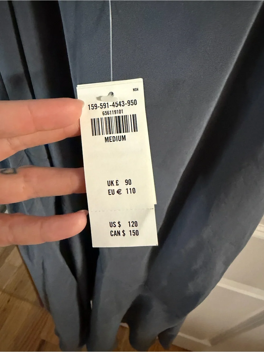 NWT Abercrombie & Fitch Charcoal Gray Maxi Dress Size Medium